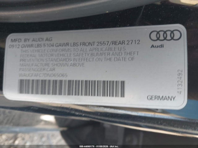 2013 AUDI A6 WAUGFAFC7DN065065 Photo 8