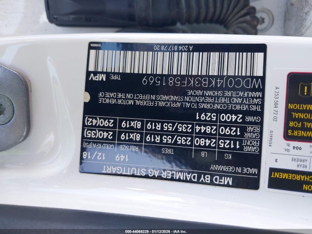 2019 MERCEDES-BENZ GLC 300 COUPE WDC0J4KB3KF581569 Photo 8