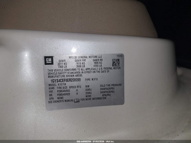 2014 CADILLAC ESCALADE 1GYS4CEF8ER208099 Photo 8