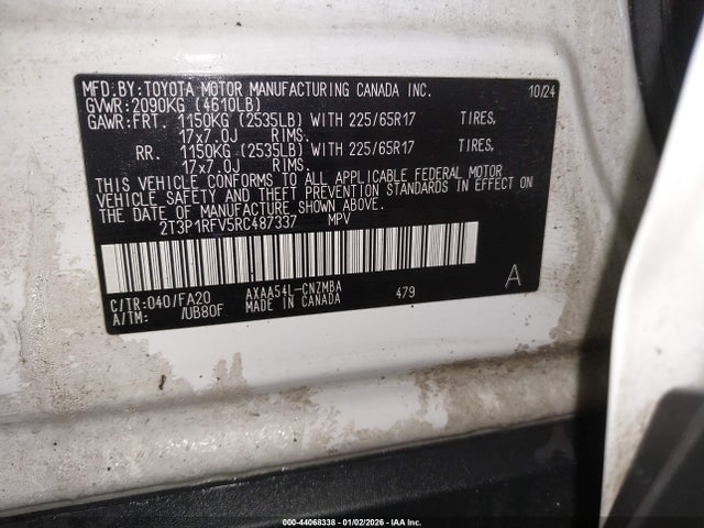 Toyota Rav4 Xle 2024 2T3P1RFV5RC487337 Image 9