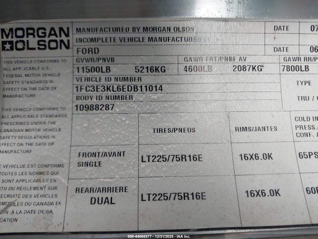 Ford E-350 Stripped 2014 1FC3E3KL6EDB11014 Image 8