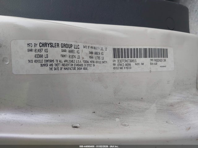 2012 FIAT 500 3C3CFFCRXCT360915 Photo 8