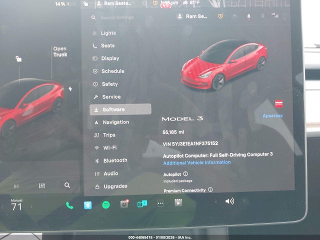2022 TESLA MODEL 3 5YJ3E1EA1NF375152 Photo 6