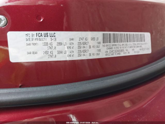 2019 CHRYSLER PACIFICA 2C4RC1BG7KR539979 Photo 8