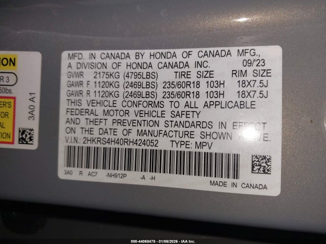 2024 HONDA CR-V 2HKRS4H40RH424052 Photo 8