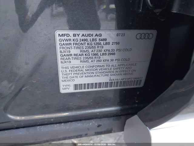 2023 AUDI Q5 SPORTBACK WA15AAFY3P2196627 Photo 8
