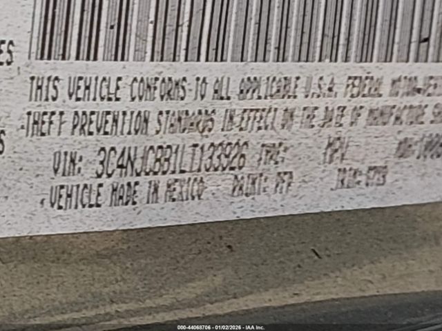 2020 JEEP COMPASS 3C4NJCBB1LT133926 Photo 8