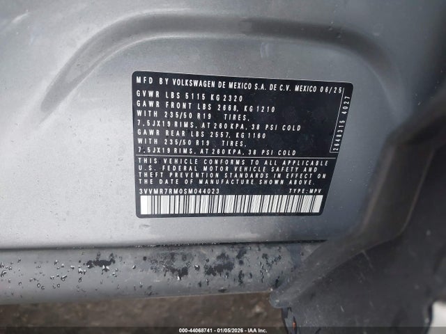 2025 VOLKSWAGEN TIGUAN 3VVMR7RM0SM044023 Photo 8