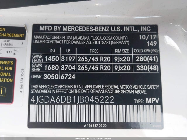 2018 MERCEDES-BENZ GLE 550E PLUG-IN HYBRID 4JGDA6DB1JB045222 Photo 8