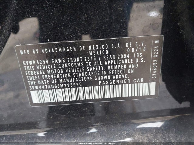 2018 VOLKSWAGEN GOLF GTI 3VW447AU6JM293995 Photo 8
