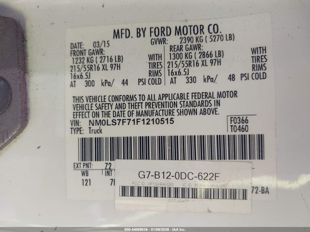 Ford Transit Connect Xlt 2015 NM0LS7F71F1210515 Image 9