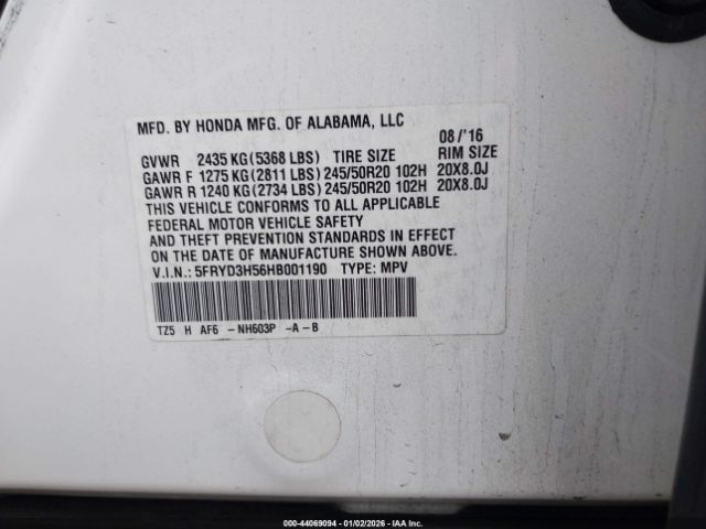 2017 ACURA MDX 5FRYD3H56HB001190 Photo 8