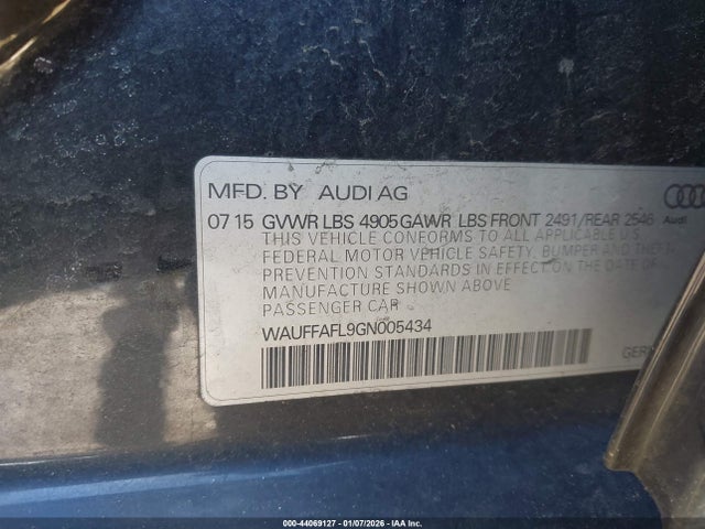 2016 AUDI A4 WAUFFAFL9GN005434 Photo 8