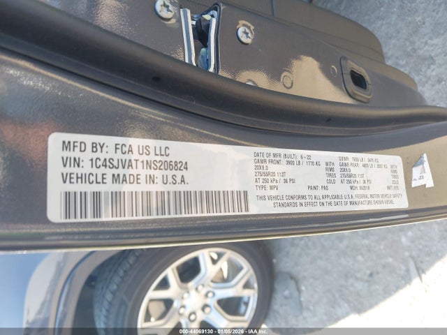 2022 JEEP WAGONEER 1C4SJVAT1NS206824 Photo 8