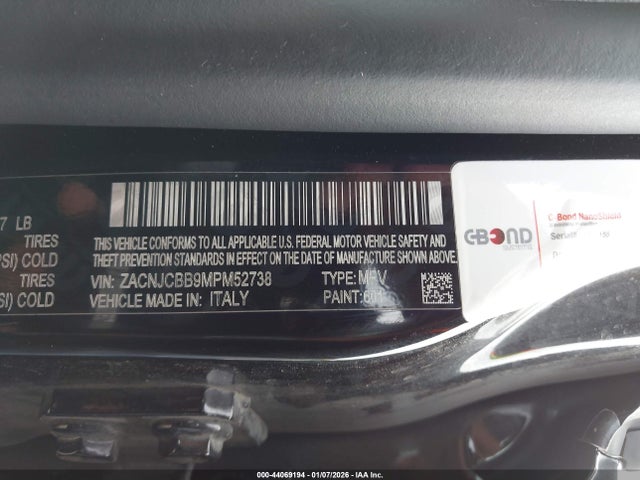 ZACNJCBB9MPM52738 Jeep Renegade Latitude Fwd