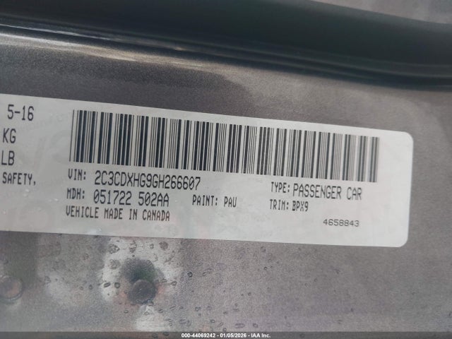 Dodge Charger Sxt 2016 2C3CDXHG9GH266607 Image 9