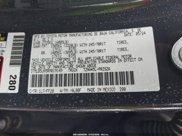 3TMLB5JN5RM019149 Toyota Tacoma Sr5
