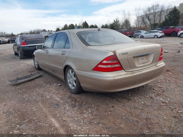2001 MERCEDES-BENZ S 500 WDBNG75JX1A179041 Photo 2