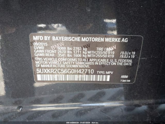 2016 BMW X5 5UXKR2C56G0H42710 Photo 8