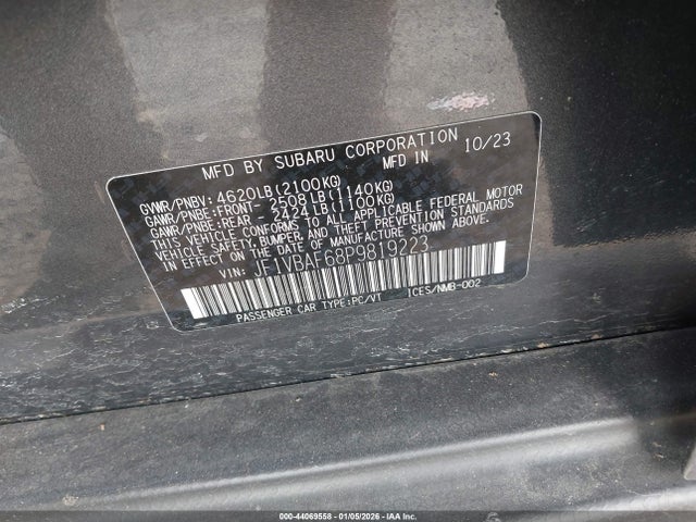 2023 SUBARU WRX JF1VBAF68P9819223 Photo 8