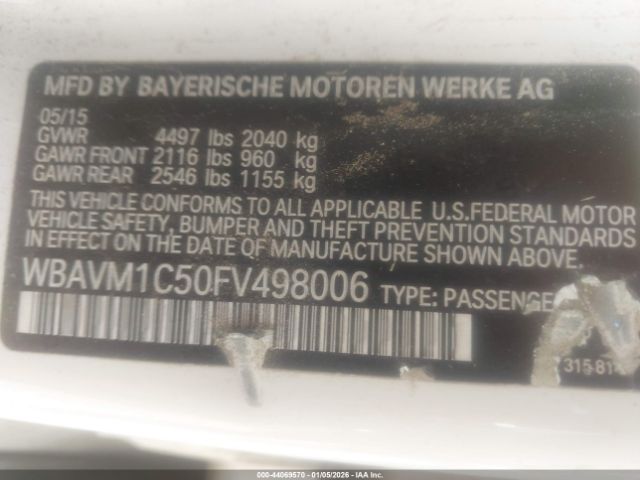 2015 BMW X1 WBAVM1C50FV498006 Photo 8