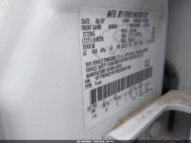 2008 FORD F-250 1FTSW21R78EB56146 Photo 8