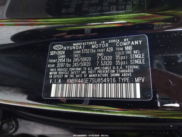 KM8R44GE7SU854916 Hyundai Palisade Sel Premium
