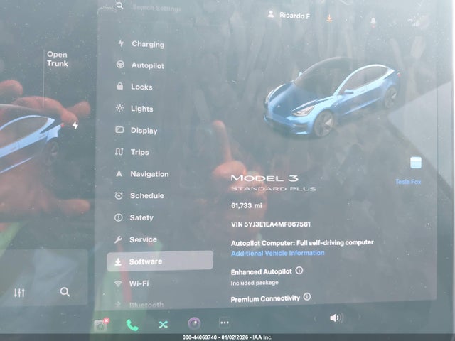 Aukcja sprzedaży 2021 Tesla Model 3 Standard Range Plus Rear-wheel Drive, vin: 5YJ3E1EA4MF867561, numer aukcji: 44069740