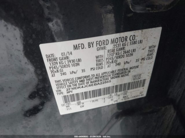 2014 FORD EDGE 2FMDK4JC6EBA22565 Photo 8