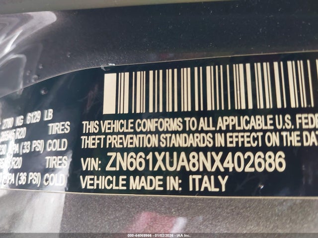 2022 MASERATI LEVANTE ZN661XUA8NX402686 Photo 8