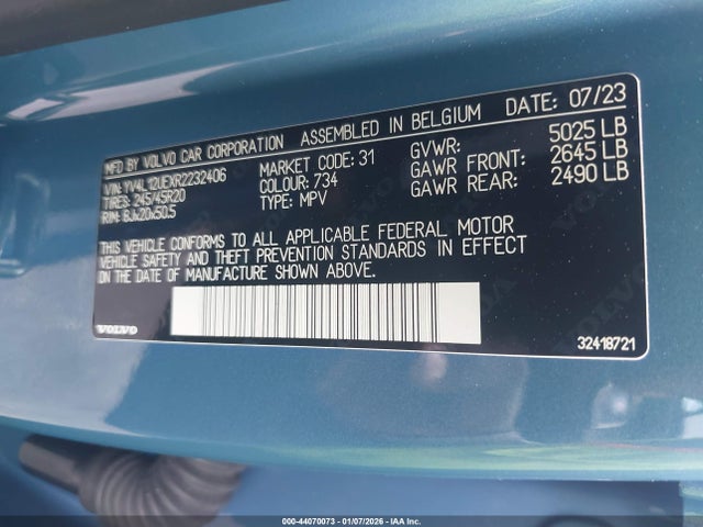 2024 VOLVO XC40 YV4L12UEXR2232406 Photo 8