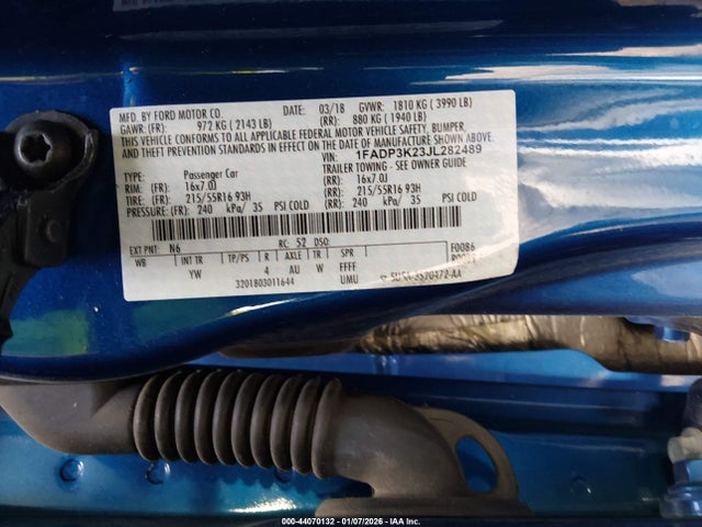 Продаж на аукціоні авто 2018 Ford Focus Se, vin: 1FADP3K23JL282489, номер лоту: 44070132