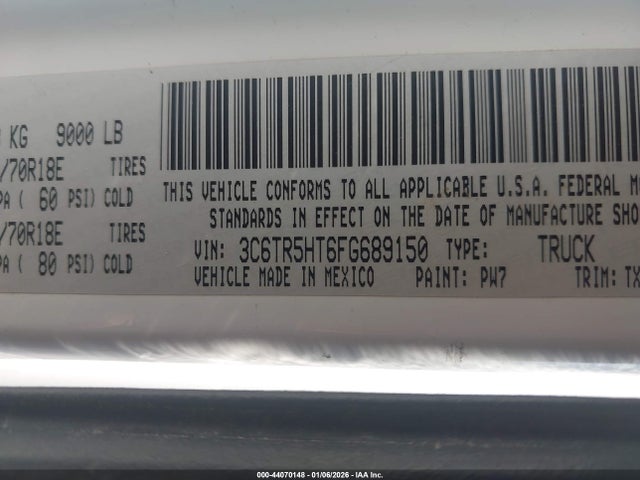 2015 RAM 2500 3C6TR5HT6FG689150 Photo 8