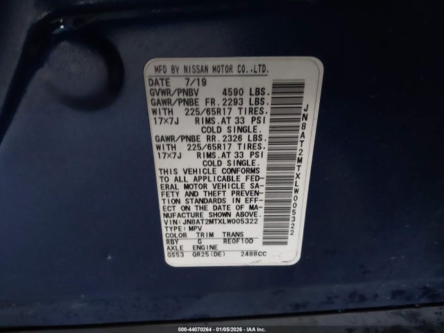 2020 NISSAN ROGUE JN8AT2MTXLW005322 Photo 8