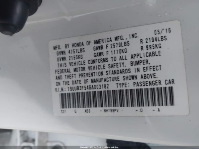 2016 ACURA TLX 19UUB3F54GA003182 Photo 8