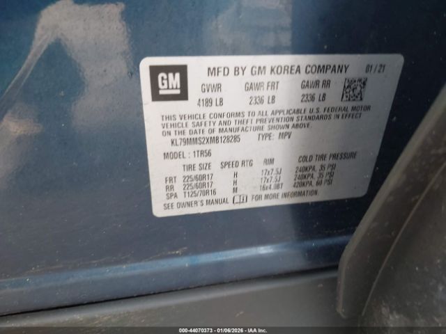 2021 CHEVROLET TRAILBLAZER KL79MMS2XMB128285 Photo 8