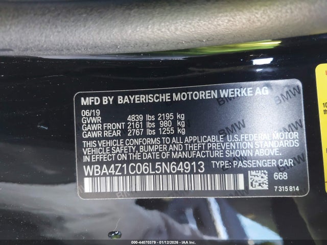 2020 BMW 430I WBA4Z1C06L5N64913 Photo 8