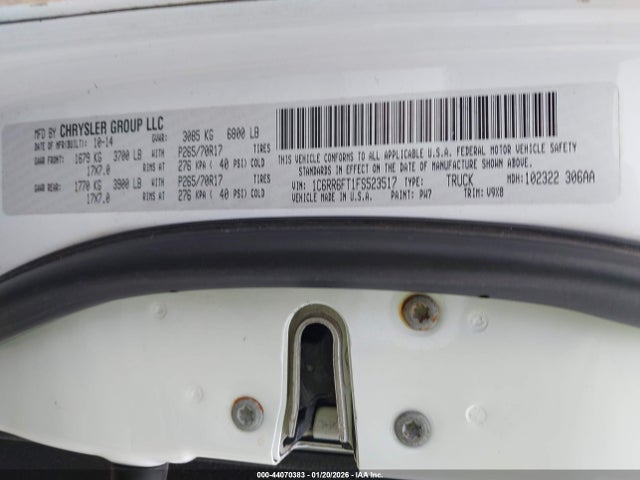 RAM 1500 Tradesman 2015 1C6RR6FT1FS523517 Image 9