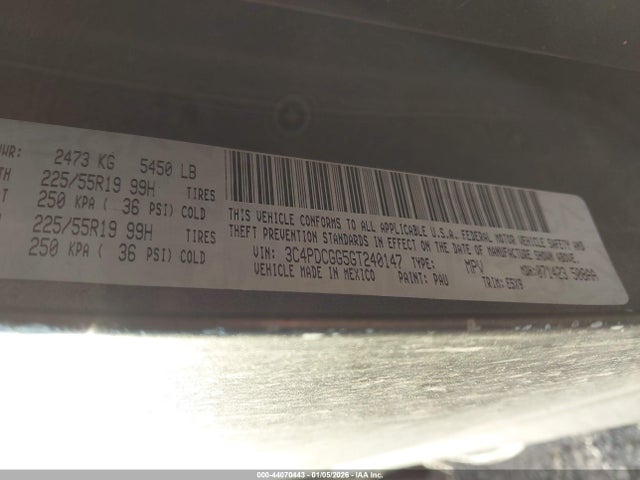 3C4PDCGG5GT240147 Dodge Journey Crossroad