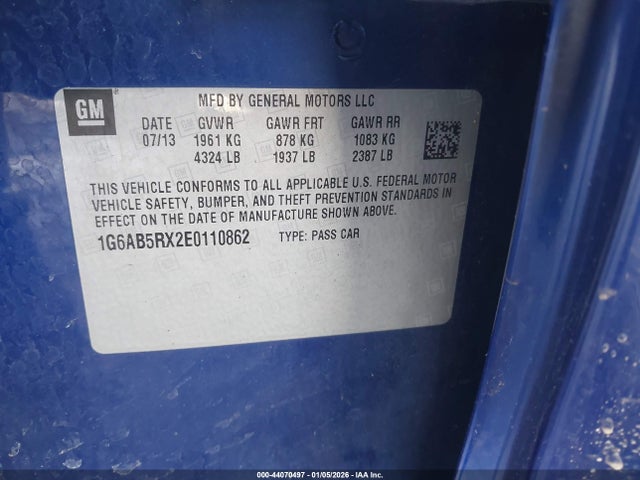 2014 CADILLAC ATS 1G6AB5RX2E0110862 Photo 8