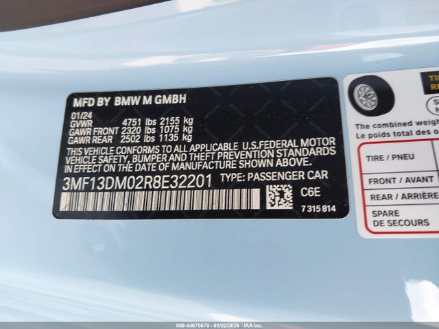 3MF13DM02R8E32201 BMW M2