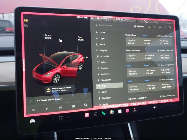 2021 TESLA MODEL Y 5YJYGDEE8MF117956 Photo 6