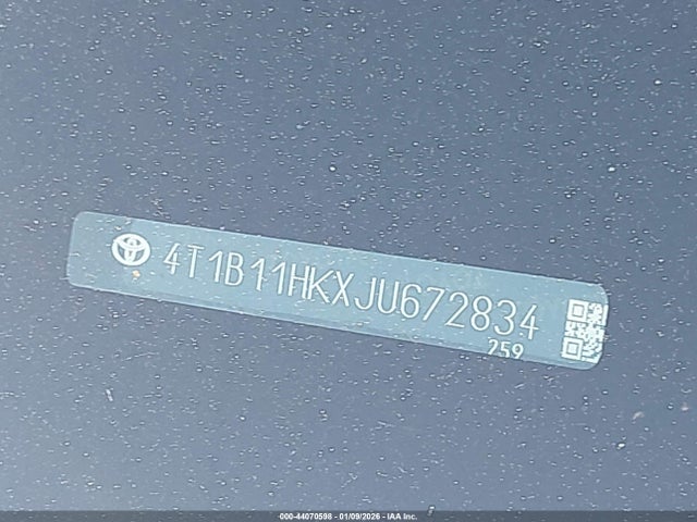 4T1B11HKXJU672834 Toyota CAMRY SE