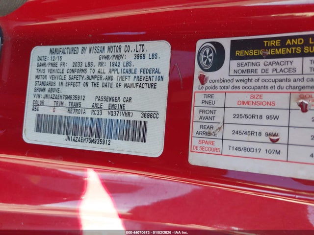 2016 NISSAN 370Z JN1AZ4EH7GM935912 Photo 8