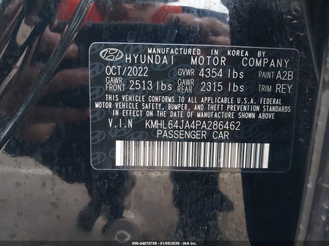 KMHL64JA4PA286462 Hyundai SONATA SEL