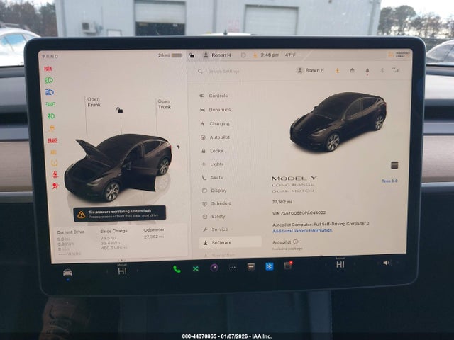 2023 TESLA MODEL Y 7SAYGDEE0PA044022 Photo 6