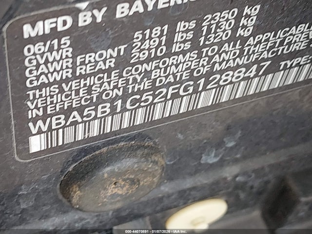 2015 BMW 535I WBA5B1C52FG128847 Photo 8