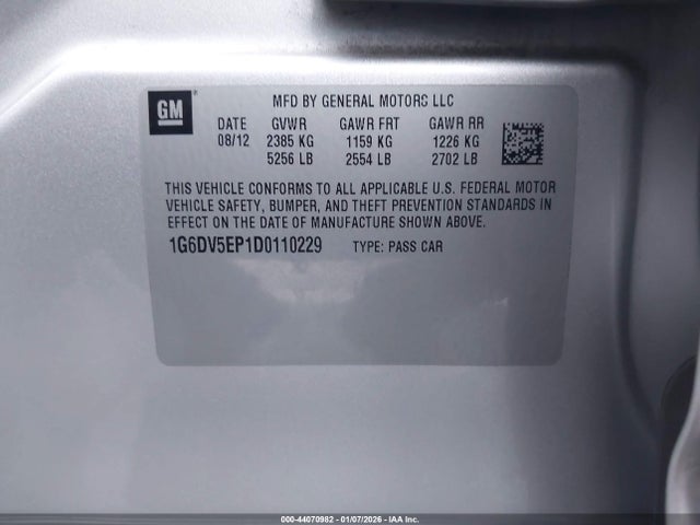 2013 CADILLAC CTS-V 1G6DV5EP1D0110229 Photo 8