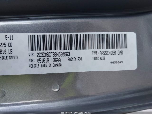 2011 CHRYSLER 300C 2C3CA6CT8BH580863 Photo 8