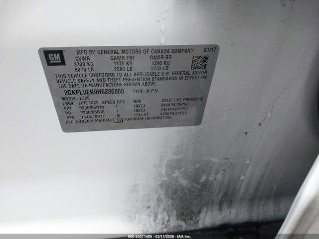 GMC Terrain Denali 2017 2GKFLVEK9H6286060 Image 9